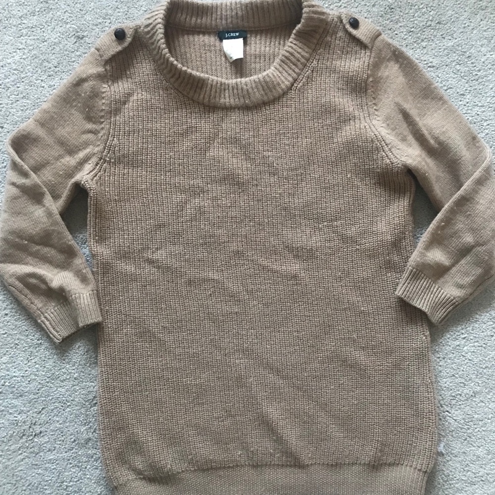 J. Crew tan sweater. Size XS. Used.